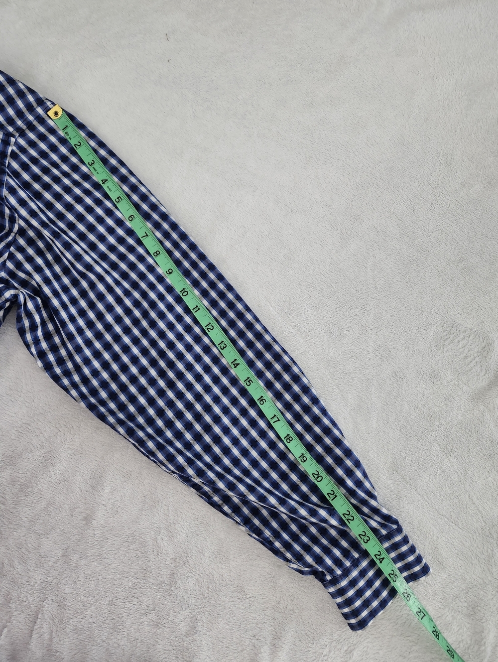 ROBERT GRAHAM Men's Classic Fit Shirt XL Blue Gingham Plaid Interior Print Cuffs - Picture 11 of 11